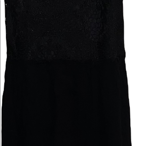 Annabelle Black Baby Doll Dress Sheer Bottom Criss Cross In Back Women’s Medium - Picture 8 of 14